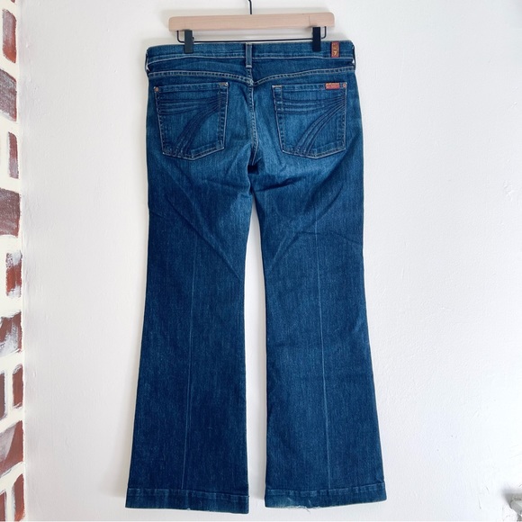 7 For All Mankind B(air) Dojo Mid Rise Flare Jeans In Authentic Fate Size 31 - Picture 2 of 15